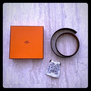 Hermes H Buckle and Reversible Leather Strap